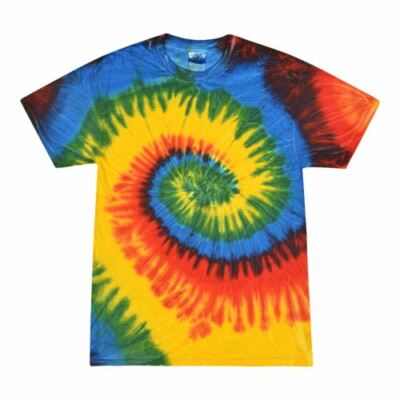Tie Dye T-Shirts, Adult S M L XL 2XL 3XL, Multi-Color 100% Cotton