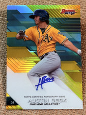 2017 Bowman's Best GOLD REFRACTOR ROOKIE AUTO Austin Beck 34/50