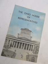 1957-58 Ohio House Representatives 102nd General Assembly Robert Taft Jr Booklet