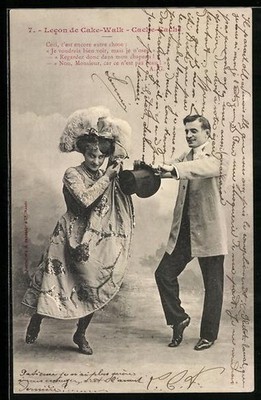 Lecon de Cake Walk, Cache Cache, Postcard 