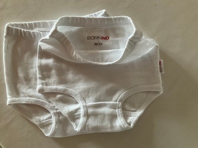 Baby  Unterhosen ''Bornino'' weiß Gr. 98/104 2 Stück (Baby Walz)