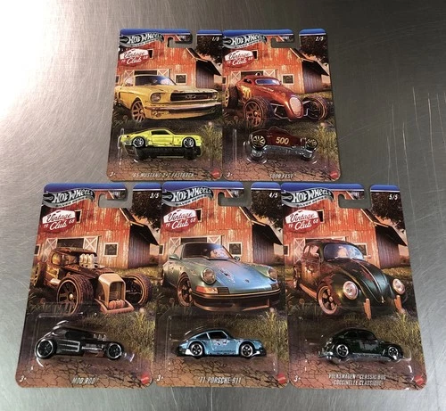 HOT WHEELS 2025 1968 VINTAGE CLUB 1968 SILVER SERIES ( SET OF 5 ) PORSCHE VW