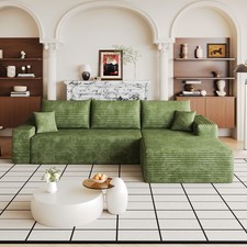 107" Cloud Sectional Couch with L-Shape Chaise,Modern Modular Sofa with Deep S