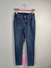 Seven7 Jeans Tummyless High Rise Skinny Stretch Medium Wash Women  s 4 28x28