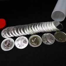 Roll of (25) 2014 $5 1 oz .9999 fine silver Canadian Five 5 Blessings coin BU
