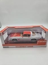 Greenlight 1979 Chevrolet Camaro Cascade 1/18 Scale Diecast WHITE & ORANGE 