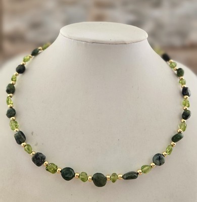  Peridot & grüne Jade Halskette Rezept für positive Beziehungen 