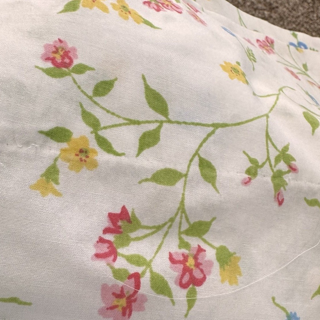 VTG Floral Full Size (81x104) Flat Sheet Small Flowers Floral AOP Fieldcrest