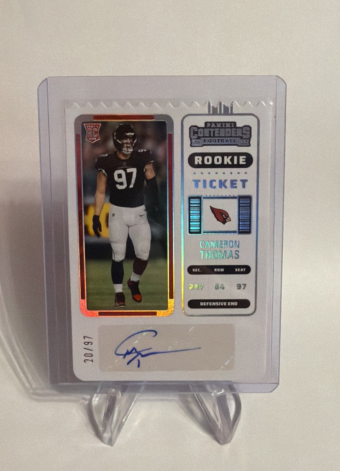2022 Panini Contenders - Rookie Ticket Cameron Thomas #191 Stub /97 (AU, RC)