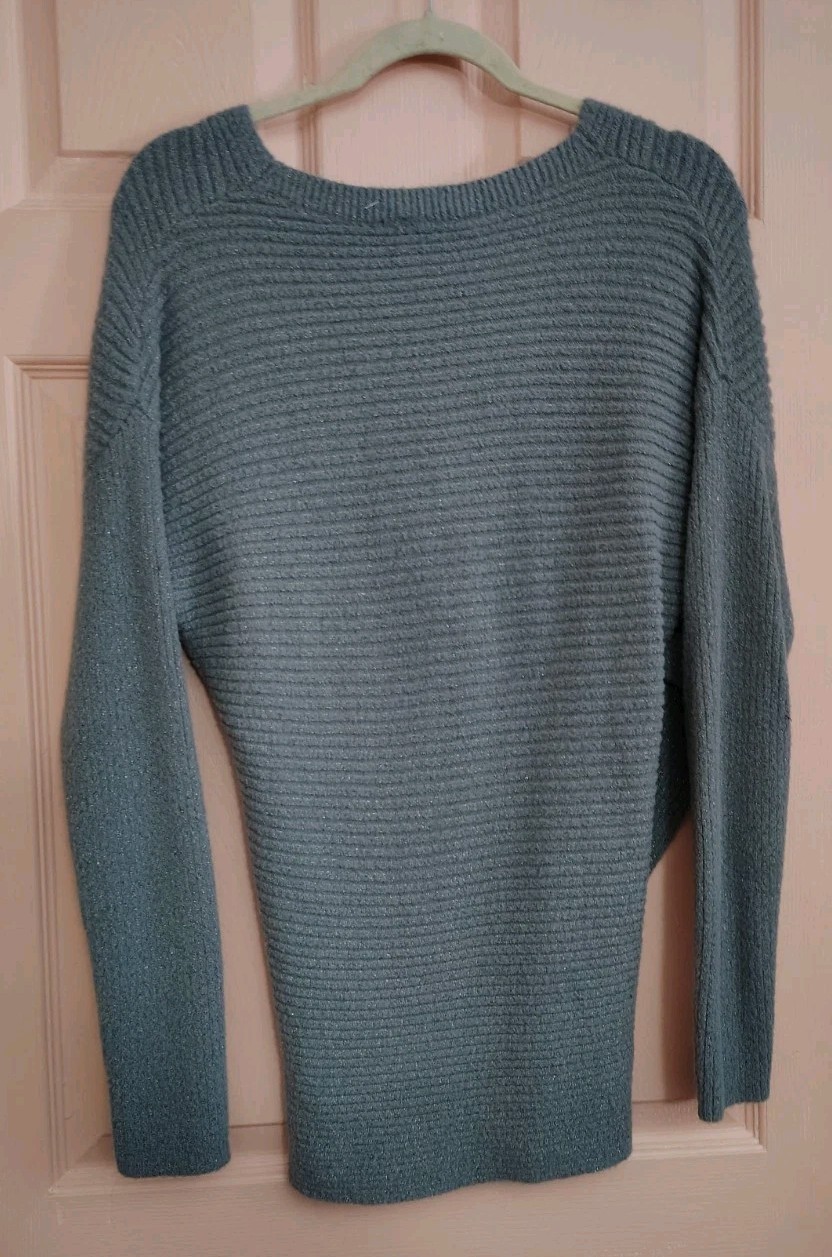 Express Gray Medium Rayon -Nylon - Polyester Long… - image 4