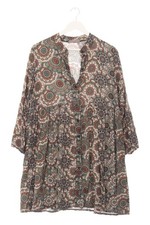 Hippiekleid Damen Kleid wollweiß-khaki-braun Casual-Look