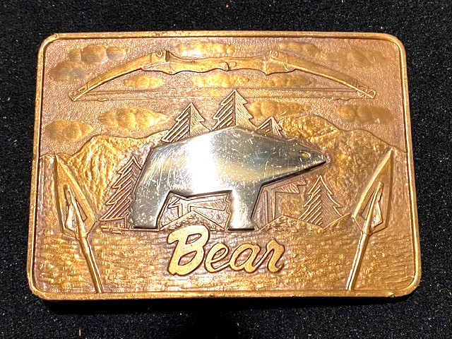 Vintage Bear Archery Belt Buckle