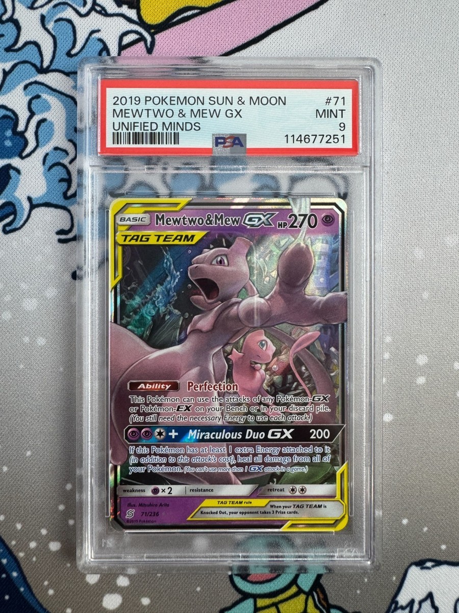 Mewtwo & Mew GX 71/236 Sm-Unified Minds Holo PSA 9 | eBay