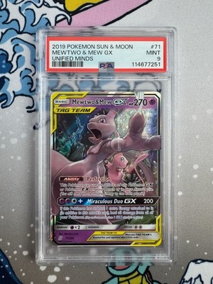 Mewtwo & Mew GX 71/236 Sm-Unified Minds Holo PSA 9 | eBay