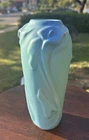 SALE!  7.25” Van Briggle Art Pottery Vase Blue Green Calla Lily