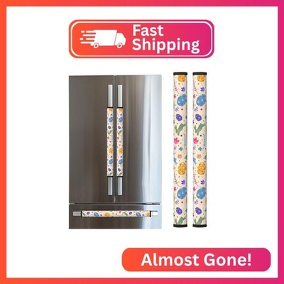LORTURE Easter Refrigerator Handle Covers, Cute Fridge Handle Covers Set of 2, C