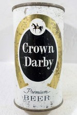 Crown Darby Chicago Illinois *Tough* Flat Top Beer Can