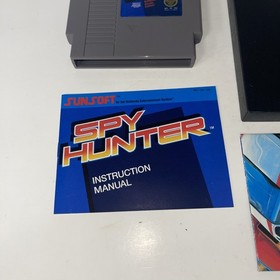 SPY HUNTER Nintendo NES Box Manual poster Complete HANGTAB First Print 
