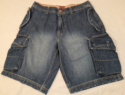 Vintage Tommy Hilfiger Denim Red Label Cargo Shorts Y2K Baggy
