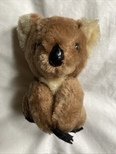 VTG Dakin 1970s Plush Beige Koala Bear Stuffed Animal Felt Paws 6  