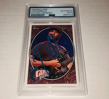 Tom Morello Rage Against The Machine 2008 UD Guitar Heroes Signed Card Beckett