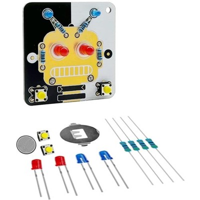 Elektronik Bastelkit DIY Leiterplatten Set mit Batteriefach für Anfänger und ...