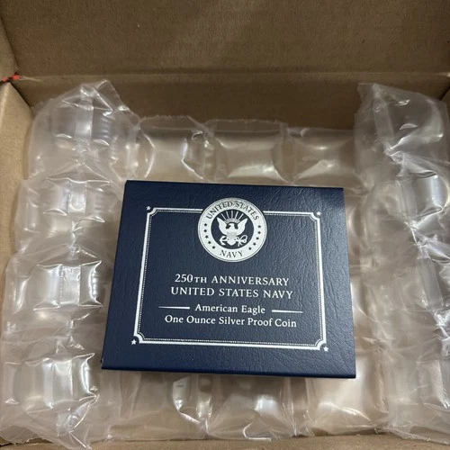 🔥250th Anniversary United States Navy American Eagle One Oz Silver Proof Coin