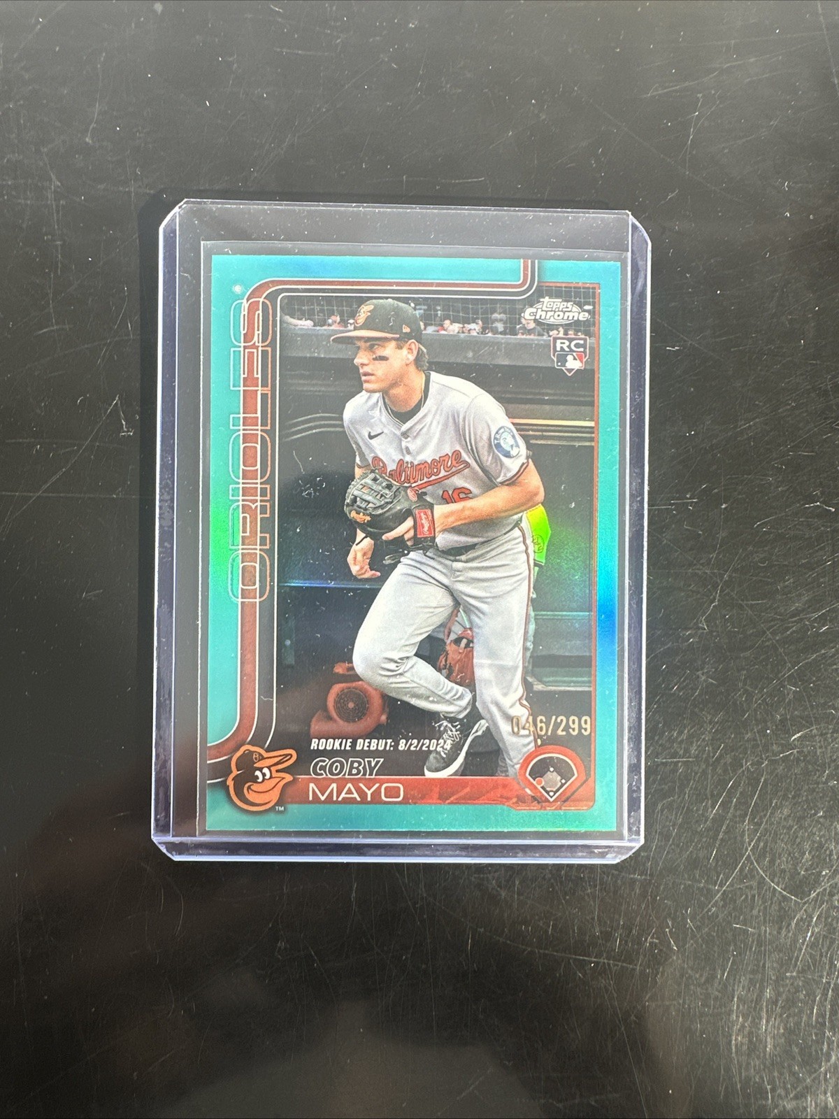 2025 Topps Chrome Update - Rookie Debut Coby Mayo #USC94 Teal Refractor /299