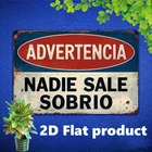 [Vintage Metal Sign] Vintage Spanish Advertisement  Wall  Tin Metal Signs 8x12