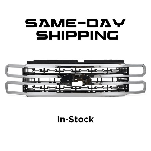 Chrome Platinum Front Bumper Grille For 2023-2024 Ford F-250 F-350 Super Duty US