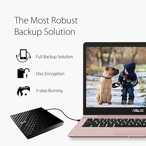 kb09 Asus Bus-Powered Portable DVD Drive Windows10 Slim Black - Image 3 of 4