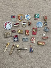 COLLECTION OF VINTAGE RUSSIAN USSR METAL PIN BADGES LOT 5