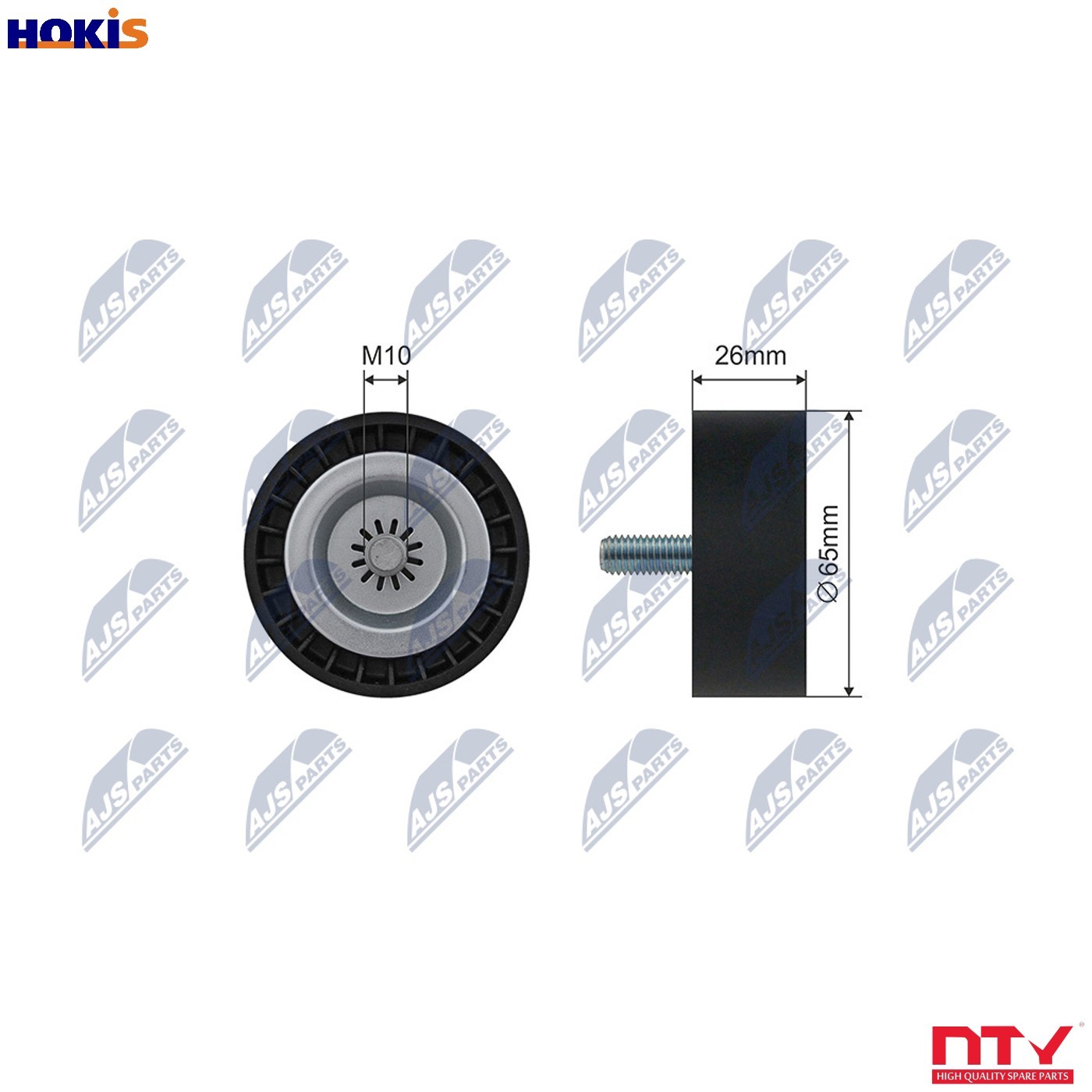 TENSIONER PULLEY VRIBBED BELT RNK-ME-054 FOR INFINITI DODGE JEEP 2.1L 4cyl Q50
