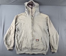 Rasco FR Jacket Mens Medium Gray Flame Resistant Zip Hoodie Sweatshirt Workwear