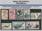 French Africa Equatorial - Small lot Of 8 Stamps, V-VFU - Uncatalogued