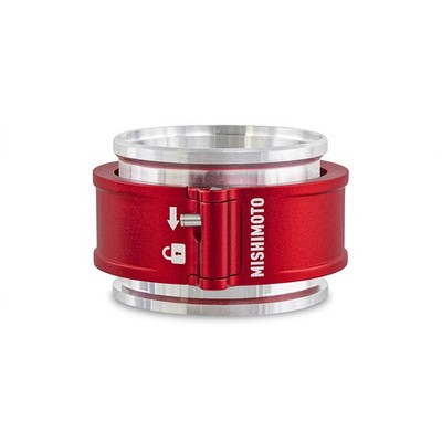 Mishimoto MMCLAMP-QD-25RD Quick Release Clamp Assembly, 2.5'' Red
