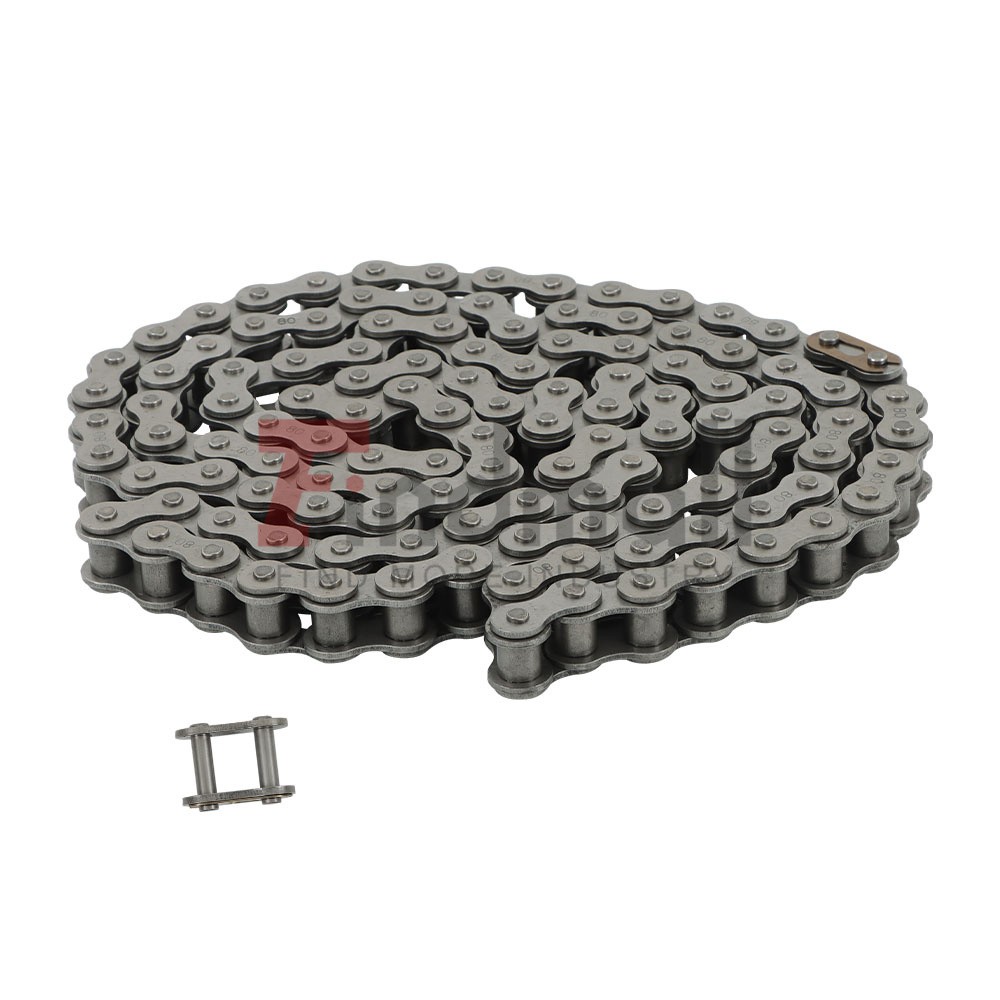 #80 Stainless Steel Roller Chain x 10ft with Free Connecting Links 1 connector