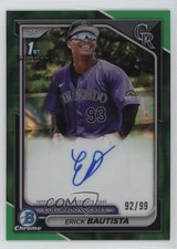 2024 Bowman HTA Green Lava Refractor 92/99 Erick Bautista #CPA-EB Auto 9hx