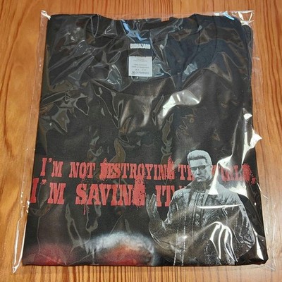 Resident Evil 5 Albert Wesker Red Eyes Character T-Shirt M Size New