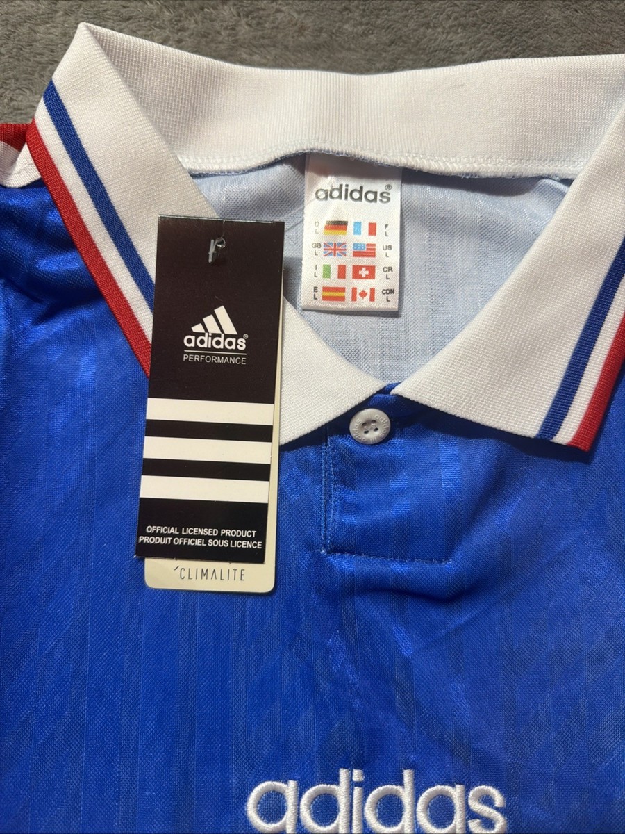 Iconic Vintage 1994 France World Cup Jersey Rare Home Soccer Large