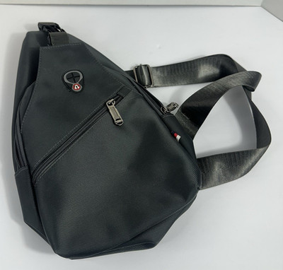 Westend Black Crossbody Sling Bag Zip Closure, Adjustable Strap, Pockets