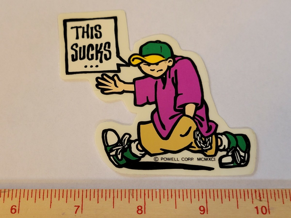 ビンテージ Powell Peralta ステッカー 80S Vintage 1980s Powell Peralta Ripper Skeleton Skateboard w