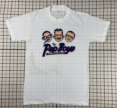 #ad VINTAGE 70s 80s THE PEP BOYS MANNY MOE JACK T SHIRT M auto repair shop NOS $77.12