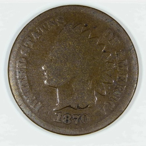 1870 Indian Head Cent Penny G Z320