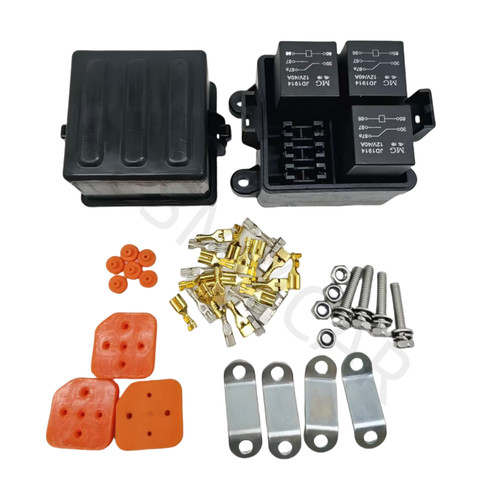3 Way Relay Box With 5-Pin 40A Relay ATO ATO Fuse Slots For Car Truck Marine 12V - Picture 8 of 10