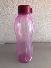 ⭕ TUPPERWARE GOURDE réutilisable 1 Litre  Éco  BOUTEILLE Bouchon vissé rose