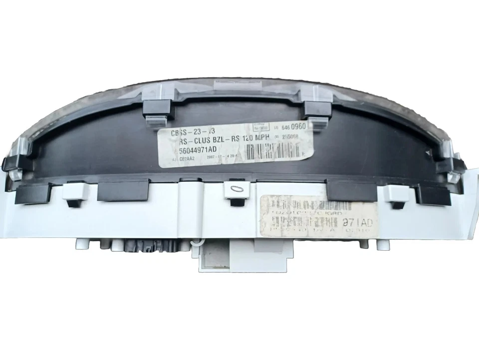 2006 06 07 DODGE CARAVAN SPEEDOMETER CLUSTER WHITE FACE W TACH MPH  - Image 2 of 4