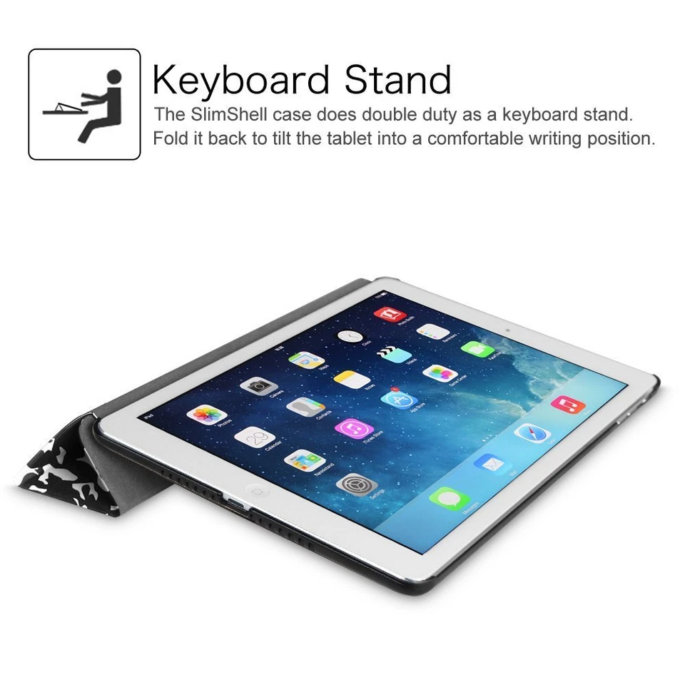 For iPad Mini 5 Mini 4 Mini 3 2 1 Case Slimshell Cover Stand Auto Wake/Sleep - Image 4 of 4