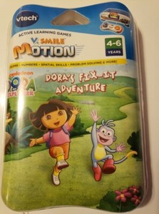Vtech V Smile V Motion Nickelodeon Dora The Explorer Fix It Adventure Game New Ebay