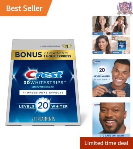 Professional-Level Teeth Whitening at Home: 3D Whitestrips 44 Strips Pack